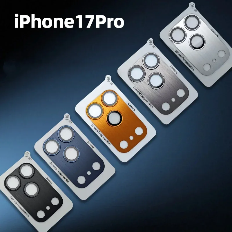 Armor Camera Lens Protector For iPhone 17 Pro max 17pro 17Air Metal Case Ring Back Lens Tempered Glass Cover For iphone17Air Cap