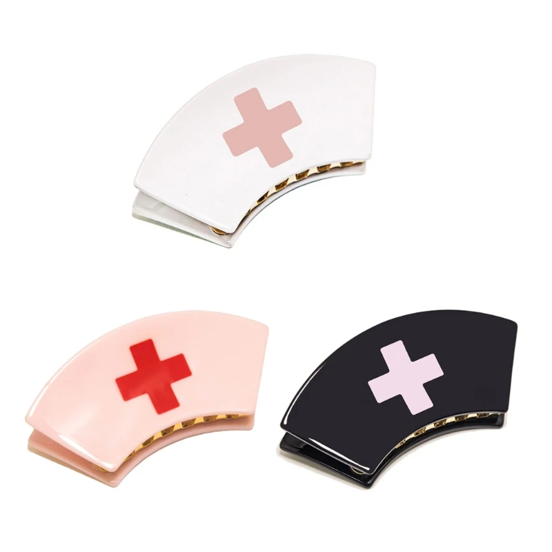 Nurse Hat Jaw Clip Teens Ponytail Hair Claw Delicate Jaw Clip Female Makeup Taking Photo Jaw Clip Nonslip