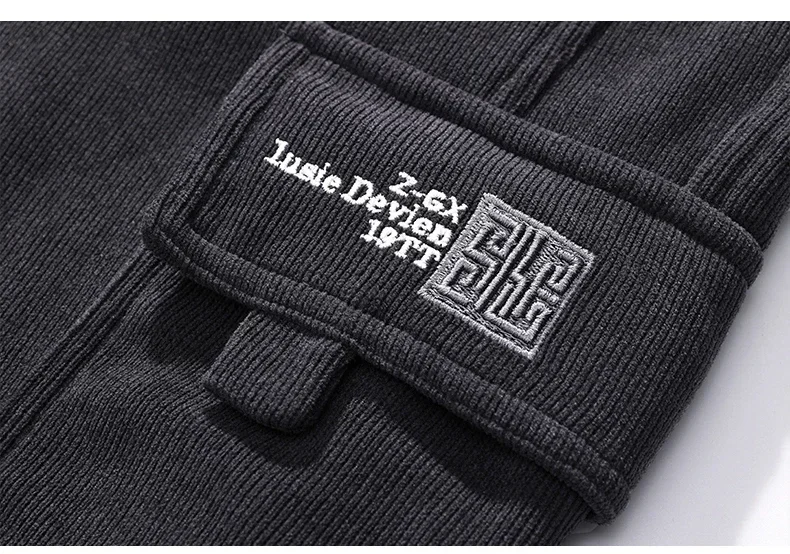 Frühling Herbst neuen Stil elastische Taille Freizeit hose für Männer Stretch gerade Kordel zug Harem Jogging Sport lange Hosen männlich – Detail 4