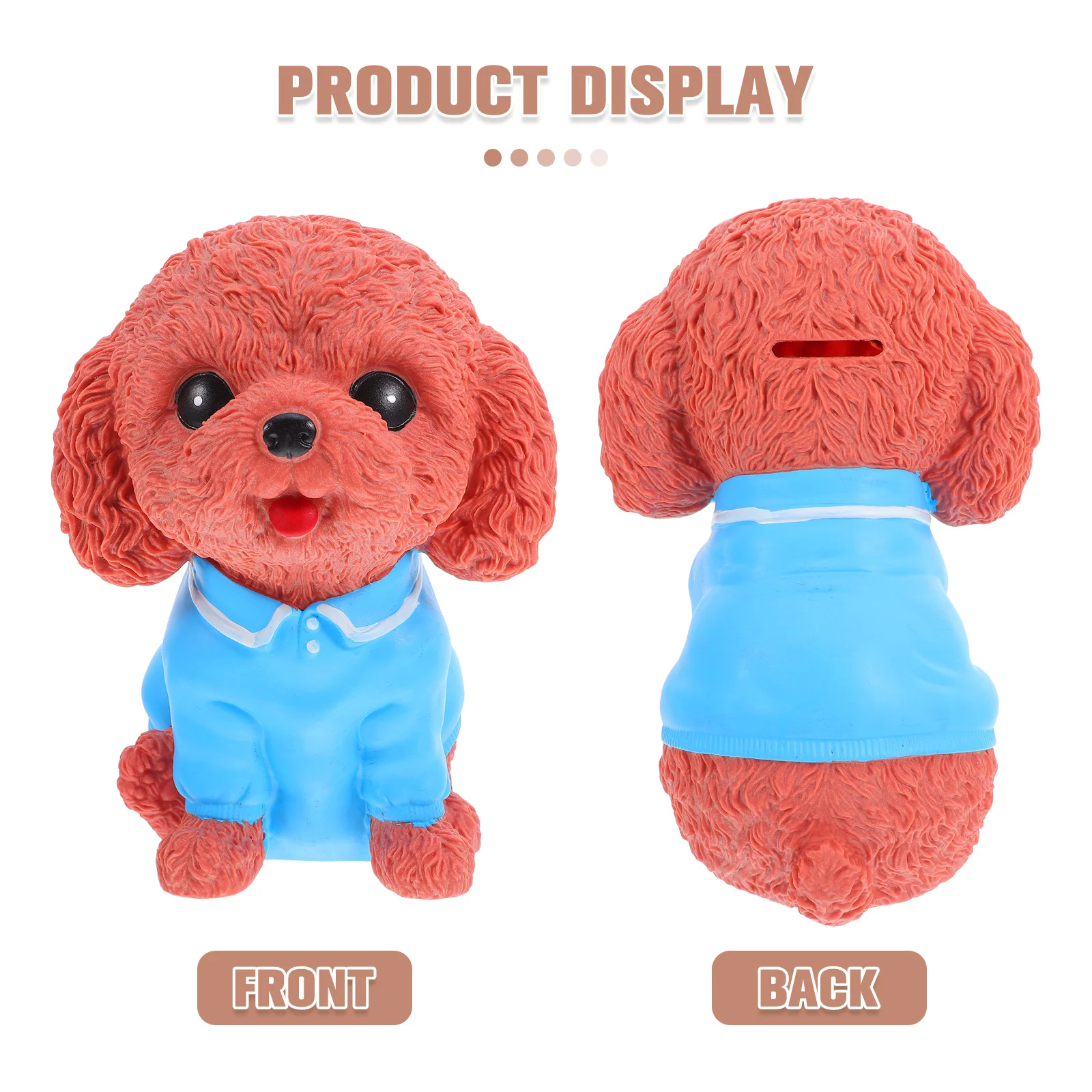 犬の貯金箱 大容量 かわいい犬の形 落下防止貯金箱 安全なゴム製貯金箱 子供用デスクトップ用