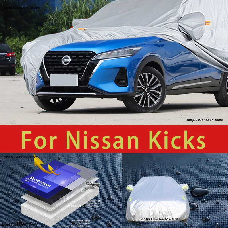 

For Nissan Kicks Outdoor Protection Full Car Covers Snow Cover Sunshade Waterproof Dustproof Exterior Car accessories