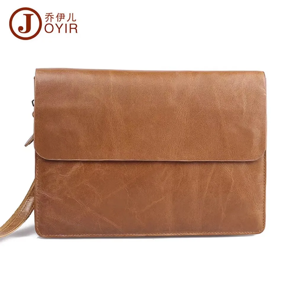 

Joyir High Quality Men Fashion Genuine Leather Clutch Hand Bag Luxury Brand Business Day Clutches Male Envelope Bag