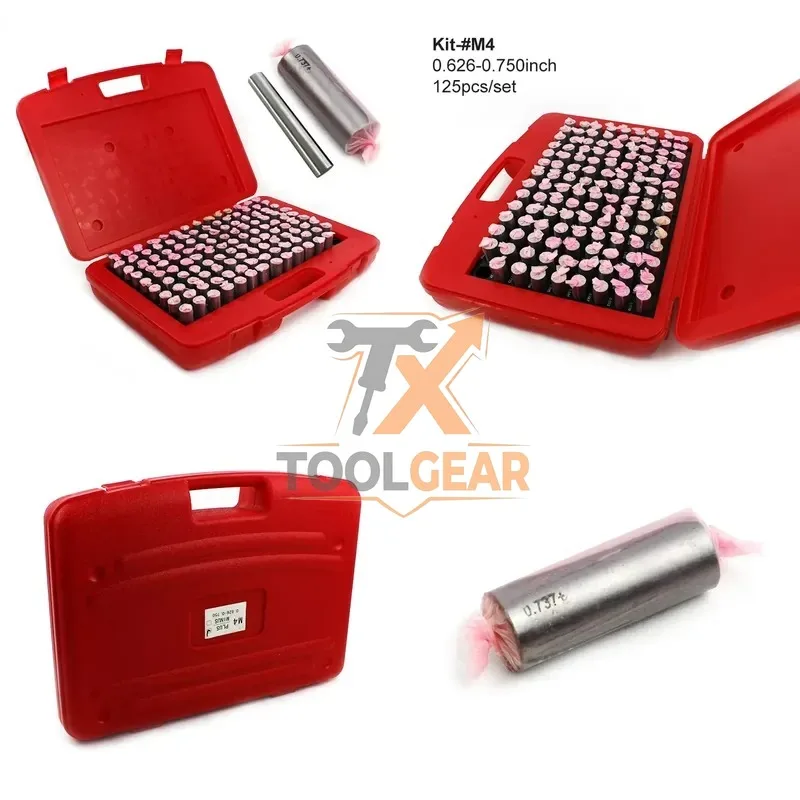 2026China*Factory* Pin Gauge 125pcs M4 .626-.750 Inch Class ZZ Minus Steel Plug Gage Set Measuring Tools