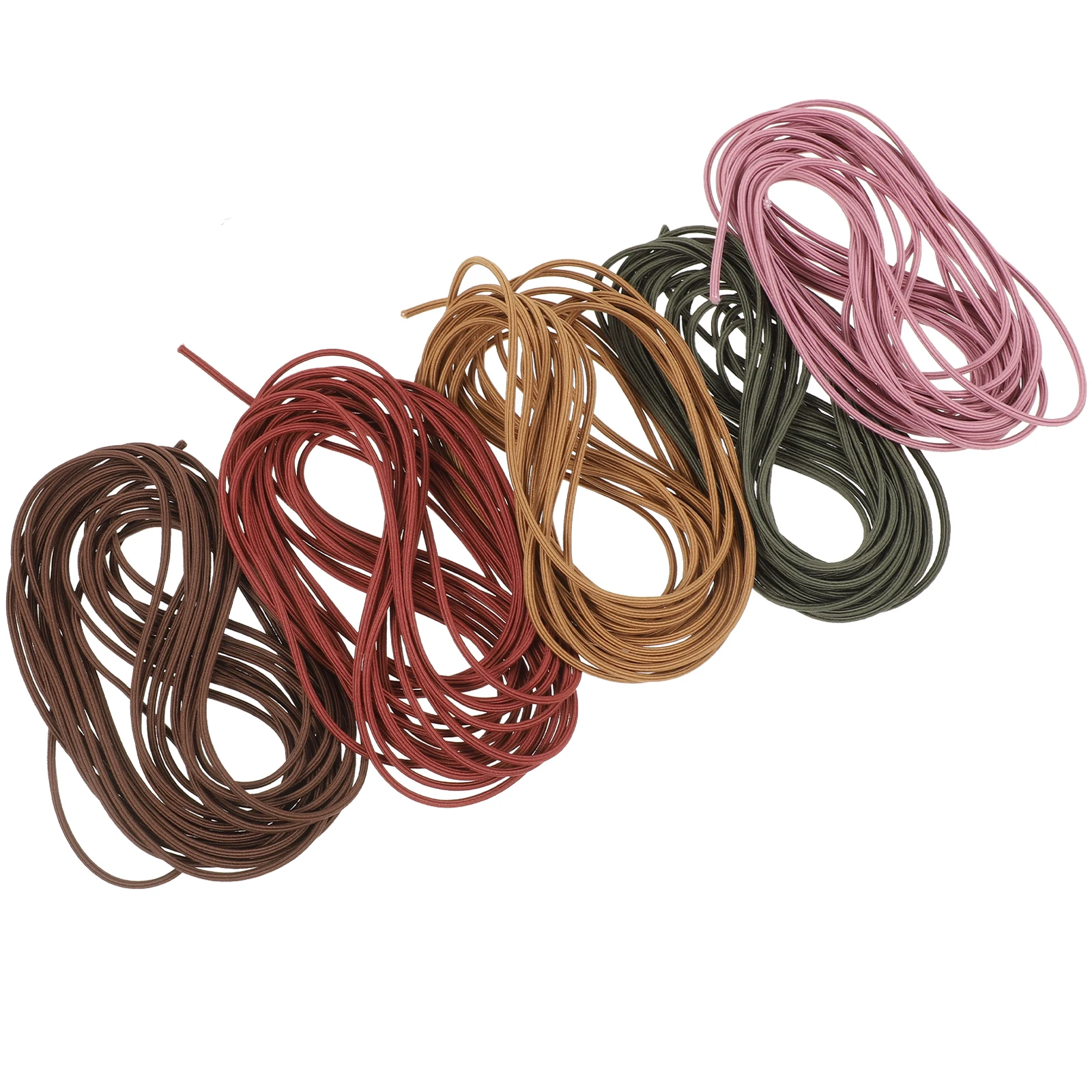 

5 Pcs Rope Elastic Thread Stretchy String for Bracelets Jewelry Diy Replacement Cord Jewelry Making Cord DIY Necklace