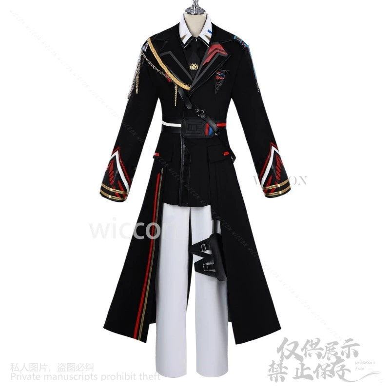 كاليب أنيمي الحب والعميق الفضاء تأثيري حلي قبعة معطف موحد قبعة قلادة حفلة الهالوين للرجال كرنفال الزي مخصص