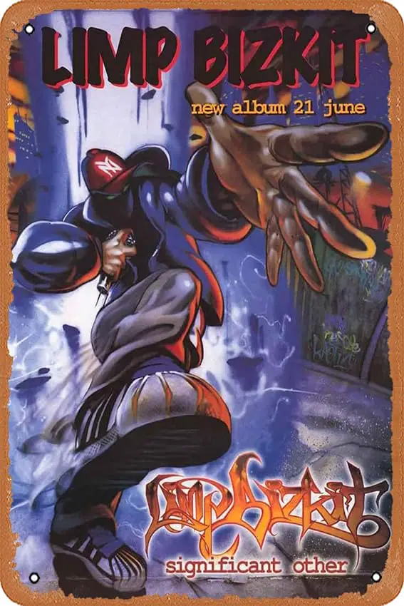 AirBnk Music Metal Posters Limp Bizkit Significant Other Tin Metal Sign 8