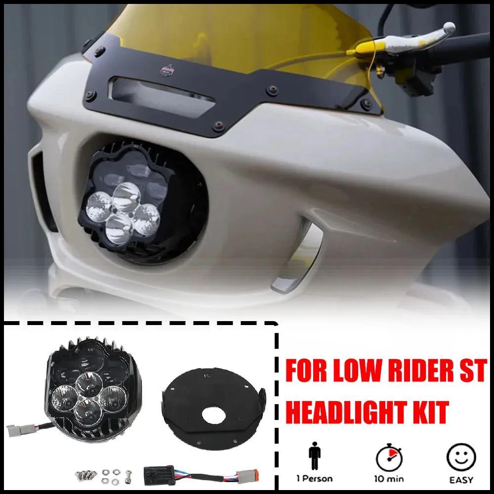 

Новая светодиодная мотоциклетная фара высокой мощности для Low Rider ST 117, FXLRST, FXRST, Softail Diablo, с дальним/ближним светом