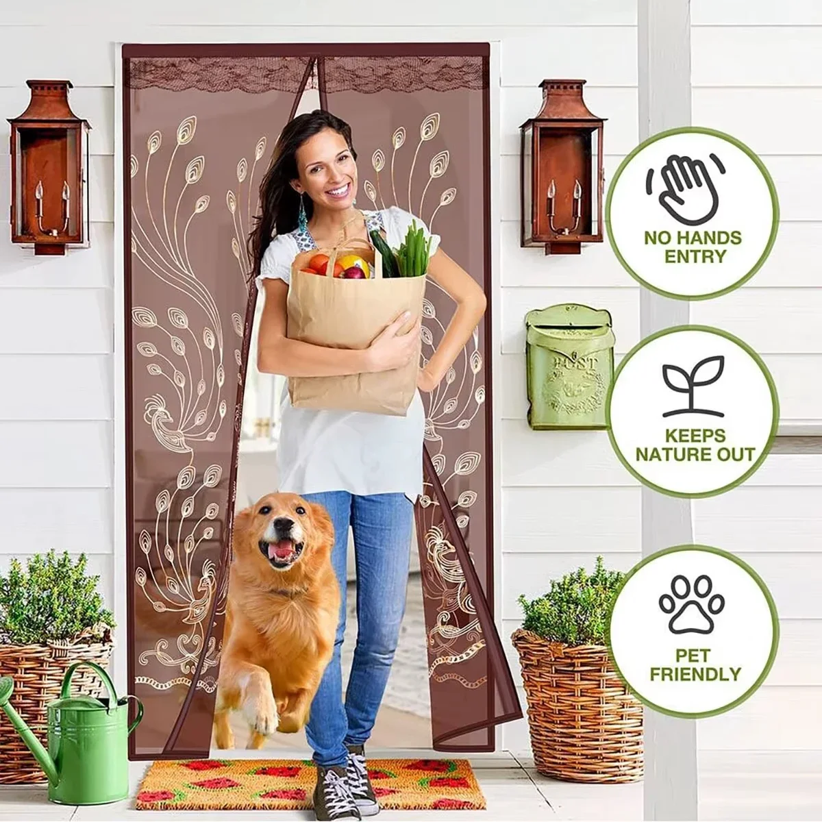 Anti-Mosquito Mesh Automatic Close Magnetic Anti-Mosquito Mesh Door Mesh Bug Preventing Fly Partition Curtain Curtain