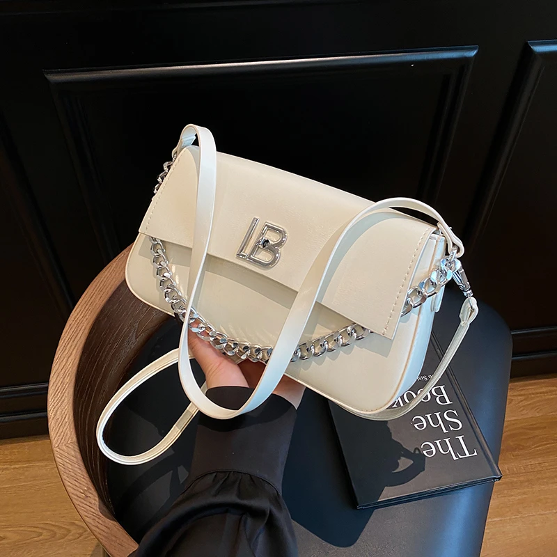 حقيبة يد نسائية كلاسيكية من الجلد الفاخر حقيبة كروس كلاسيكية فاخرة حقيبة كتف راقية مصممة أنيقة