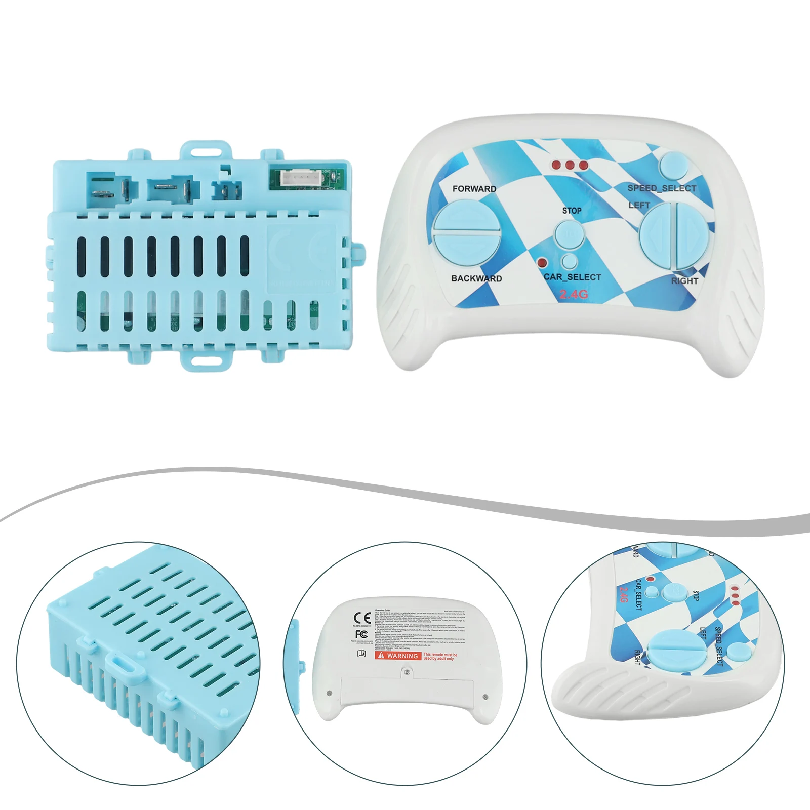 5 Pin Control Box 2.4G Stable Performance ABS+Metal Material Standard Size Strict Quality Control 24V Voltage 5