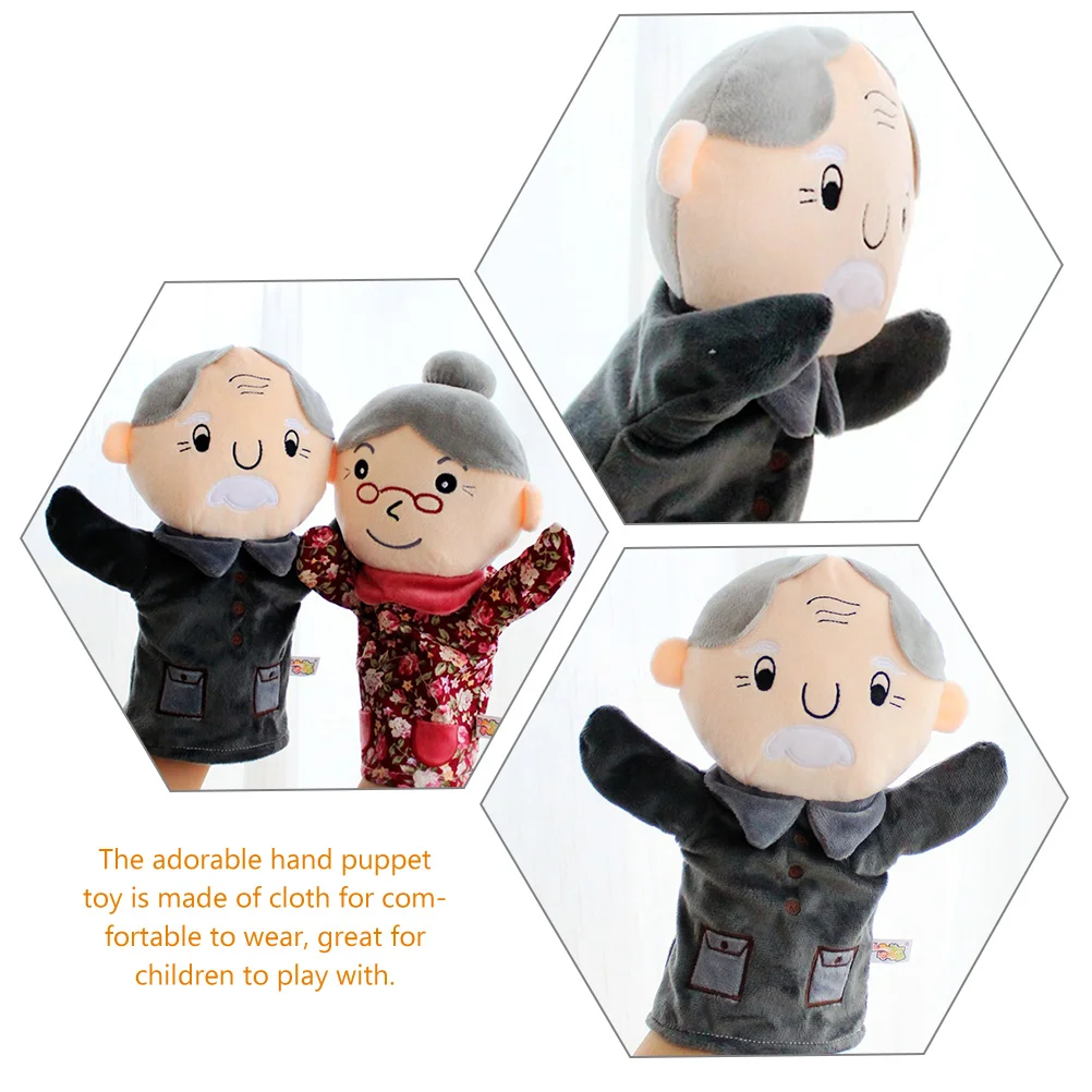 Ontwikkelingsspeelgoed voor baby's Gevuld varken Pluche Familie Handpop Puppets voor volwassenen Kind