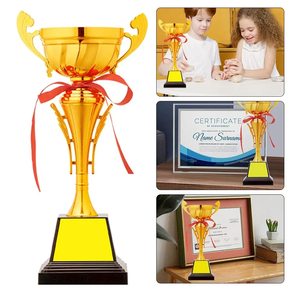 Metal Model Trophy Awards Competition Soccer Craft Souvenirs Small Prize Cup Golden Statues School Rewarding Supply