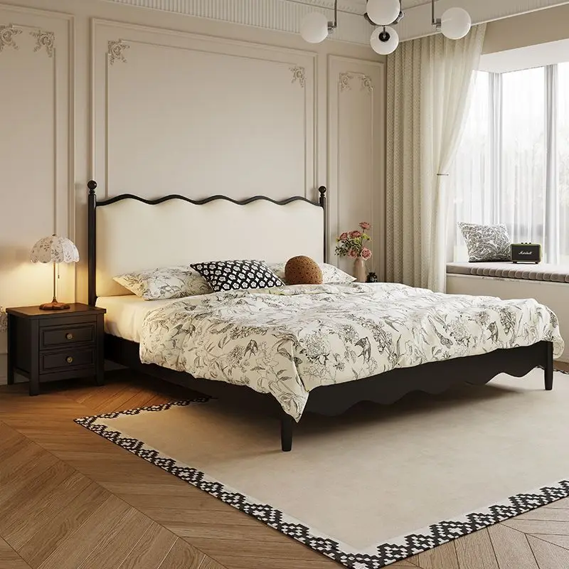 

Organiser Cabinets Bed Upholstered Handles French Lounge Bed Sleeping Bedroom Modern Meubles De Chambre House Accessories