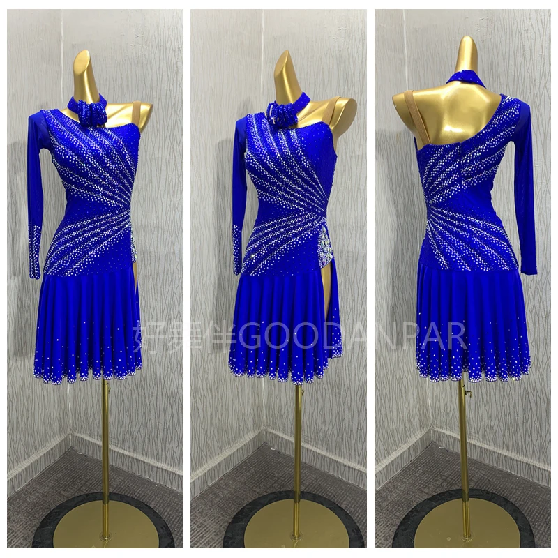 

Latin Dance Competition Dresses High-end Customized Luxury Rhinestone Dress Adult and Child Latin Performance Costume