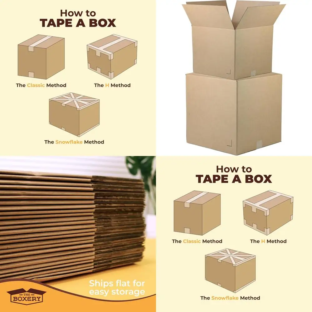 

25-Pack 12x12x48 Brown Kraft Corrugated Boxes for Shipping, Packing, and Storage