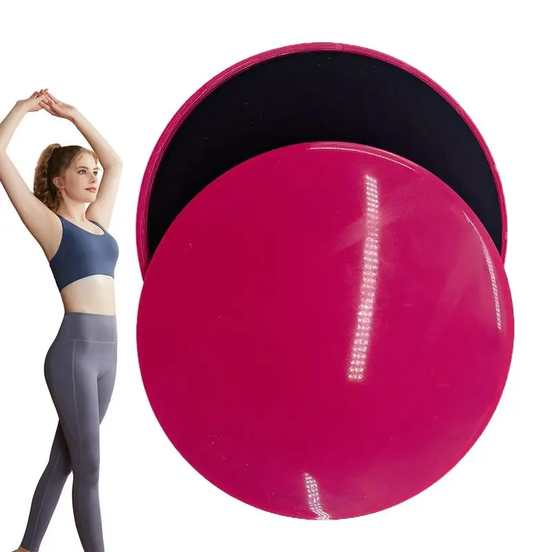 2 Sided Fitness Pilates Gliding Discs Core Slider Exercise Gliding Plate Yoga Core Sliders Abdominal Training Gliding Slider