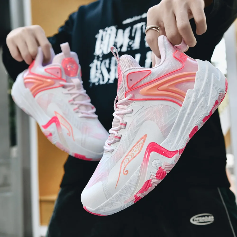 

2026 Basketball Shoes for Men Cushioning Basketball Sneaker High-top Outdoor Sport Sneakers Breathable Athletic Shoes