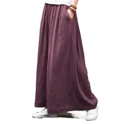 New 2024 Autumn women loose casual cotton linen wide leg joggers,Brand sorft pleated Women casual Harem Pants plus size 5XL