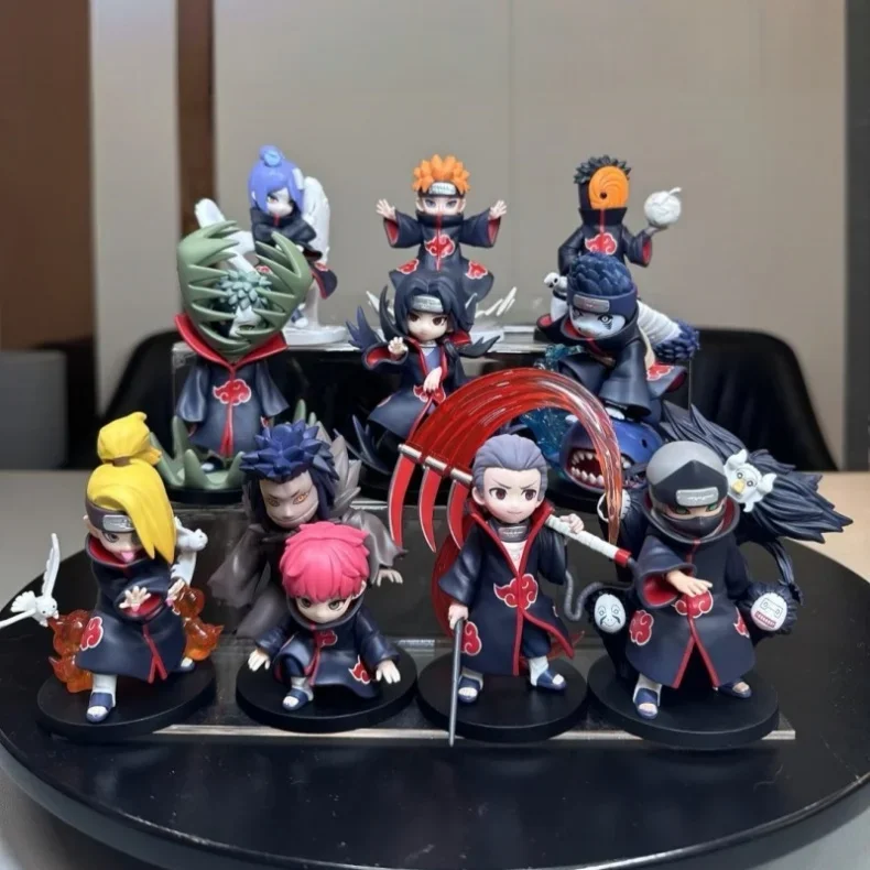 12 Stück Blindboxen mit Naruto Qibaodeng, Kampf mit Xiao, Stinktierfigur, schrillen Dekorationen, mysteriösen Geschenkboxen. – Detail 8