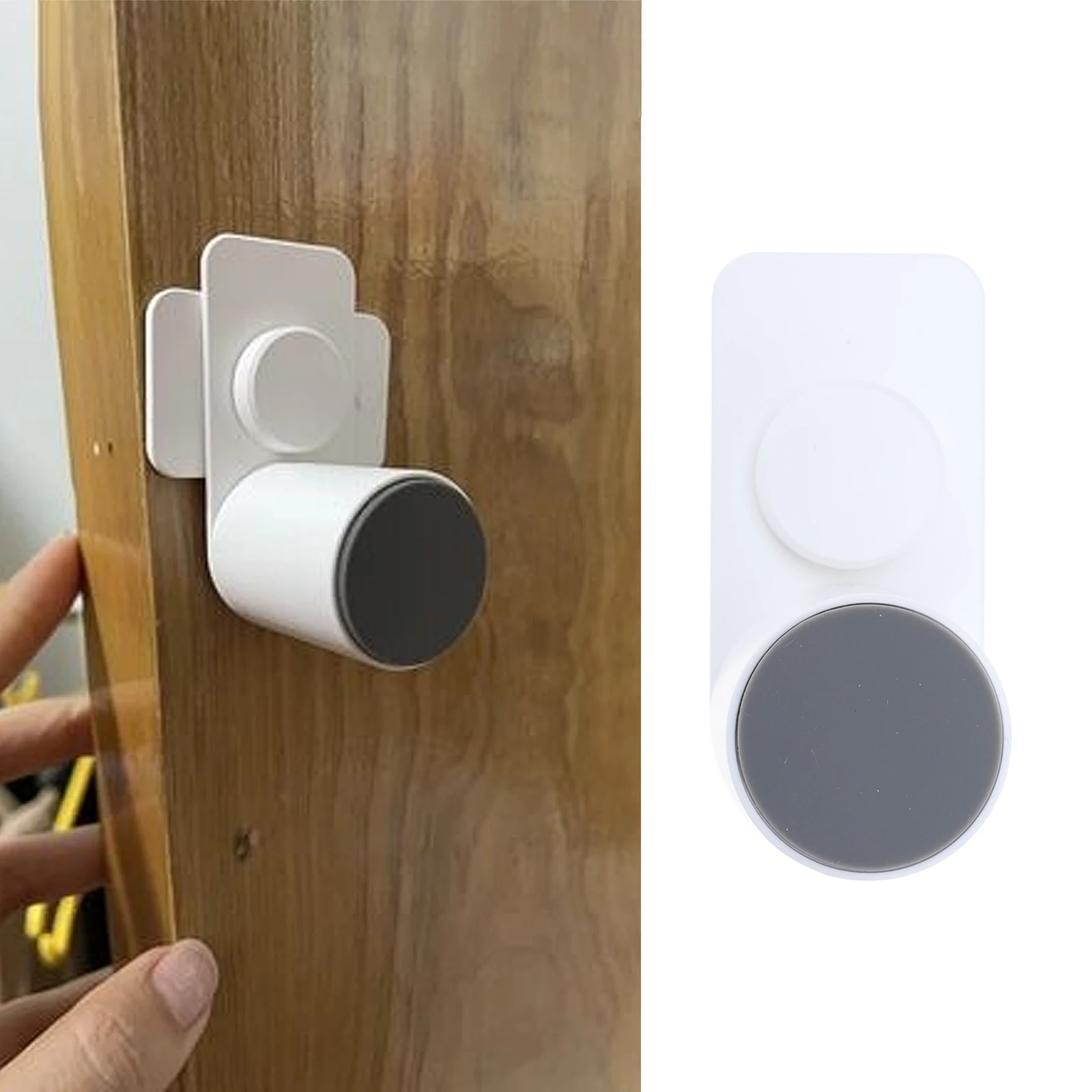 

2Pcs Door Pinch Guard Heavy Duty Anti-Slip Safety Stopper with Rotating Design Adhesive Mount Baby Finger Protector for Doors No