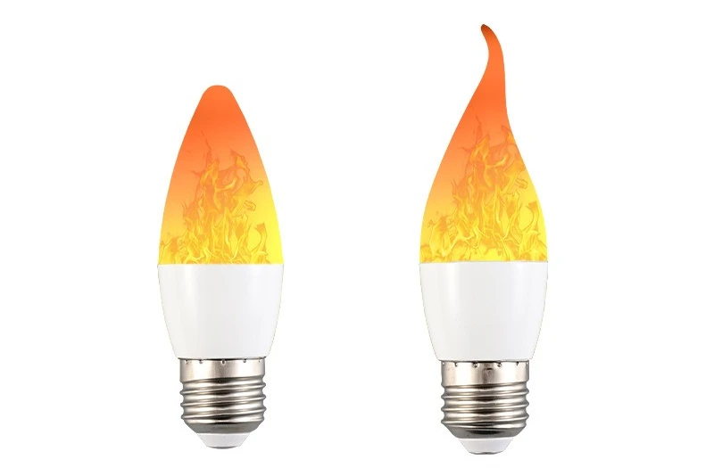 Lâmpadas de chama simulada led 9w e14 e27 b22 85-265v luces casa acessórios eletrônicos lâmpada chama efeito de luz lâmpadas lampada