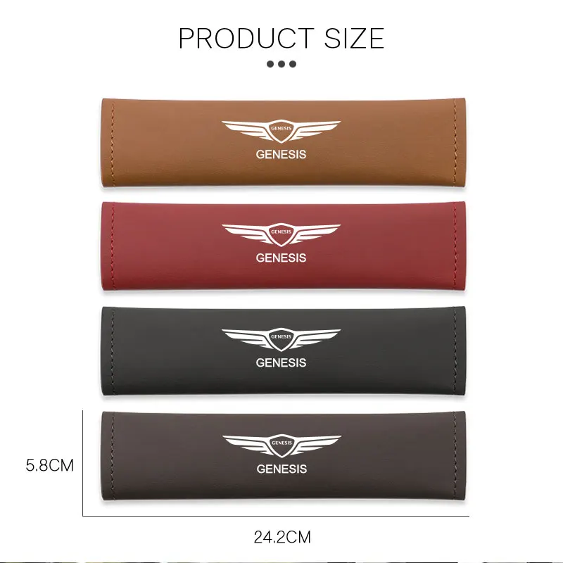 1Pcs Car Seat Safety Belt Shoulder Cover Auto Accessories For Genesis G80 GV70 GV80 GV60 G70 Essentia Neolun G90 GV90 X