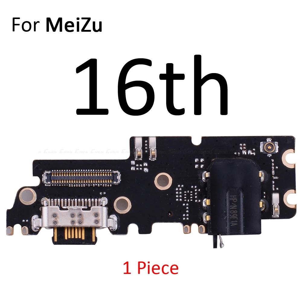 Power Charging Connector Plug Port Dock Board With Mic Microphone Flex Cable For Meizu 16 15 Plus M8 Lite