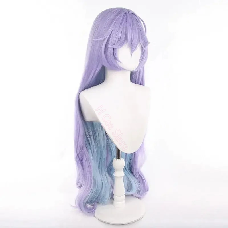 Neues Spiel Wuthering Waves Cantarella Cosplay Perücke Mädchen Lolita Lila Langes Lockiges Haar Hitzebeständige Synthetische Perücken Halloween Prop