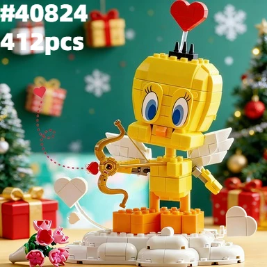 2026 NEW Creative Cartoon Sweetbird Animal Assembly Building Block Bricks 412Pieces Toys for Kids Birthday Christmas Gifts