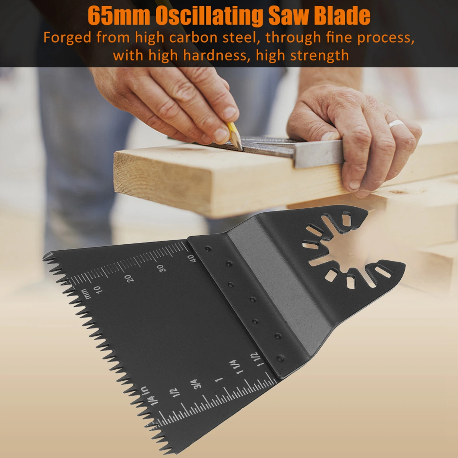 65 mm koolstofstaal oscillerend multitool zaagblad voor hout kunststof Japanse tandenzaag oscillerend multitoolblad