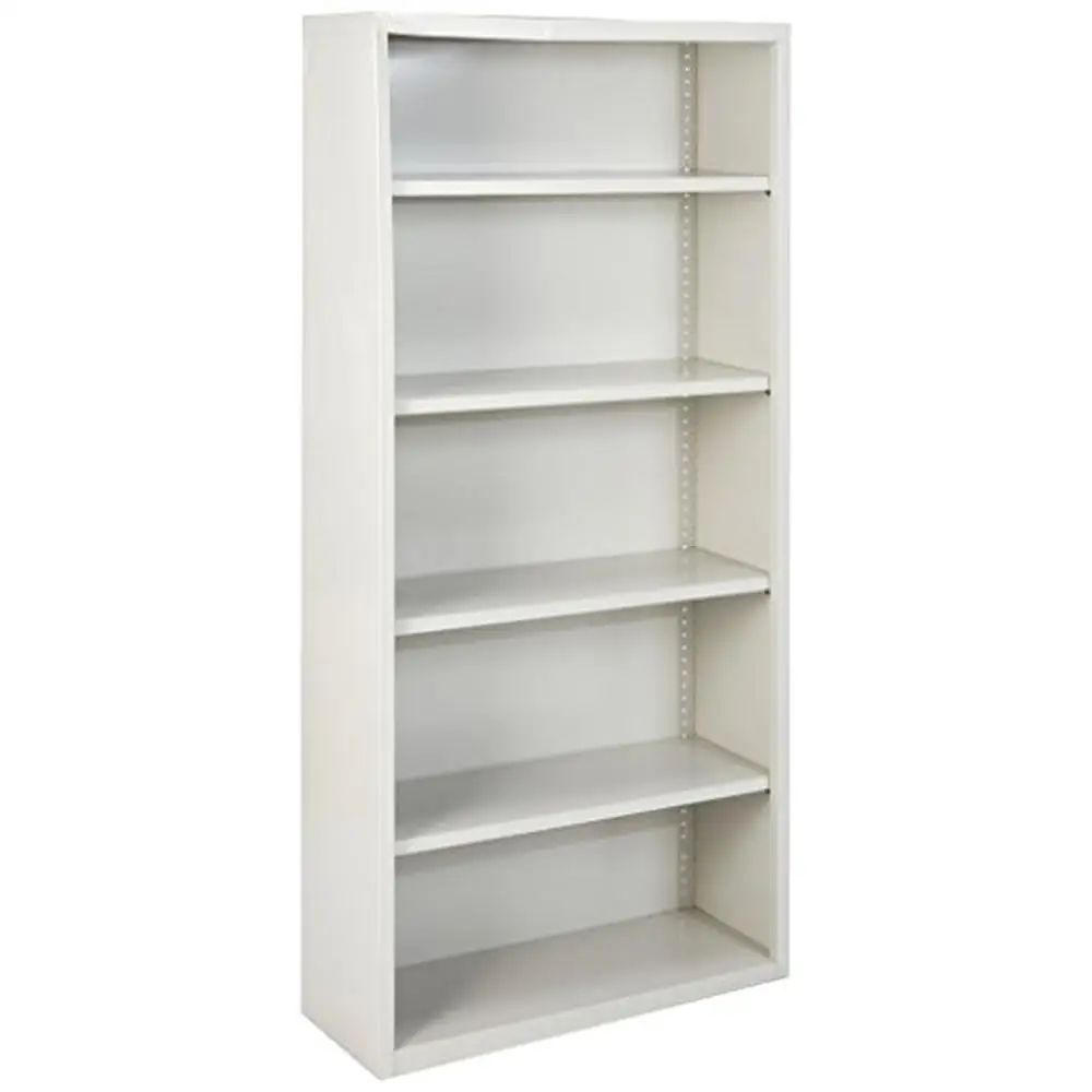 

Adjustable Steel Barrister Shelf Bookcase with 5 total shelves Office Room Storage Solution 13"D x 34.5"W x 72"H Made in USA