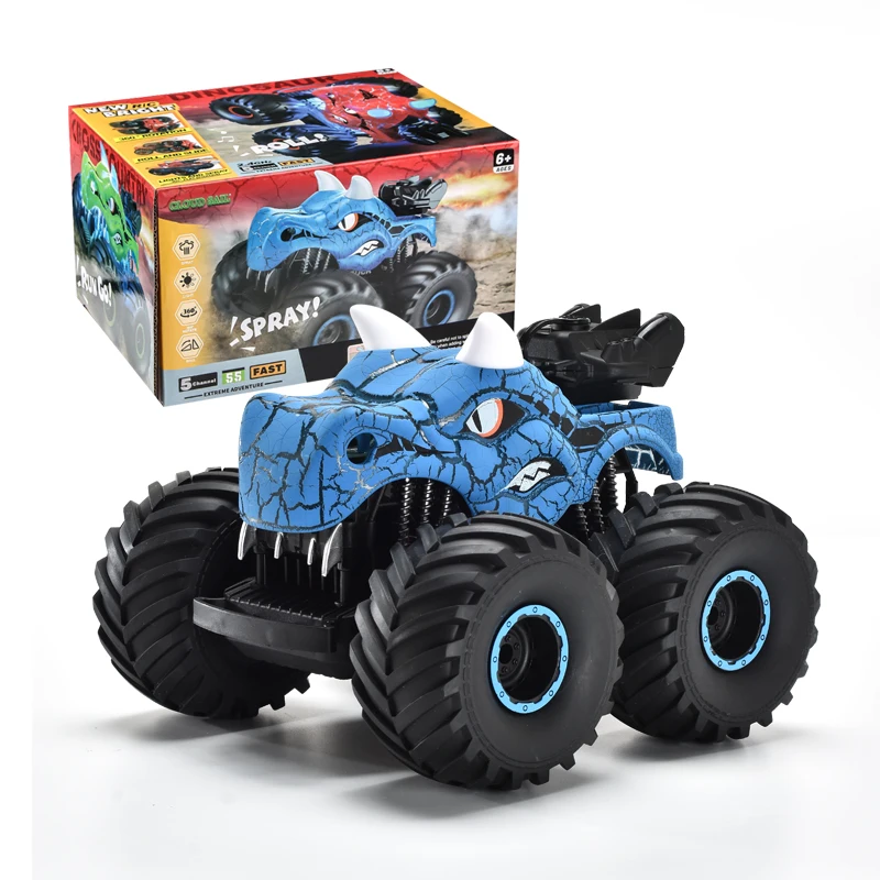 928-10 Spray Dinosaur Remote Control car Electric RC Car Radio Toy Bubble Machine Drive Off Road Toy For Boys Girls Kids Gift