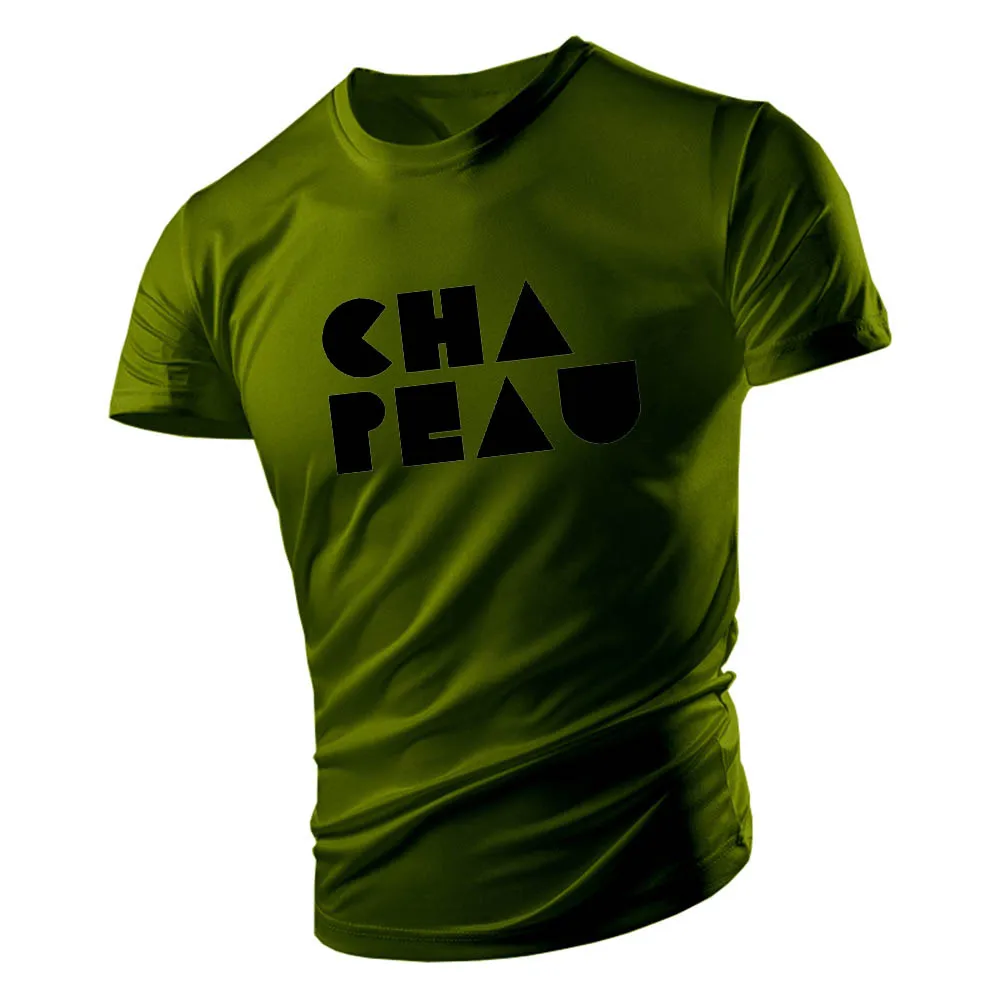 New Men's One-Neck Short-Sved T-Shirt Comfortable 2D Letter Personalized Design Hand-Painted Custom-Made Clothing