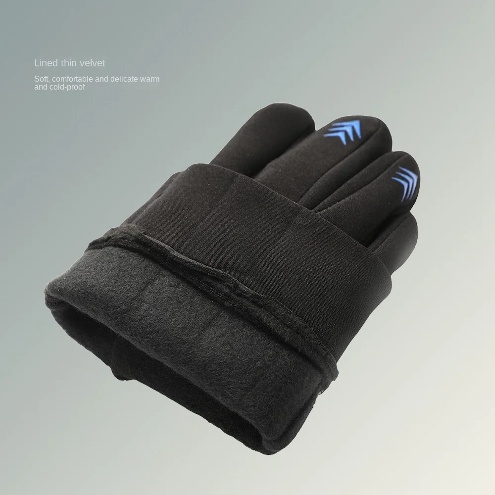 Fashion Warm Mittens Winter Glove Windproof Skin-friendly Full Finger Gloves Non-slip Waterproof Cycling Gloves Sports