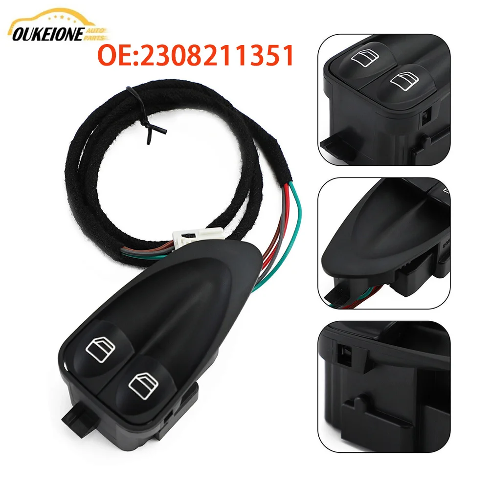 For Mercedes-Benz R230 SL Class Left Door Driver Side Window Control Switch Button 2308211351 A23082113517167 Vehicle Parts