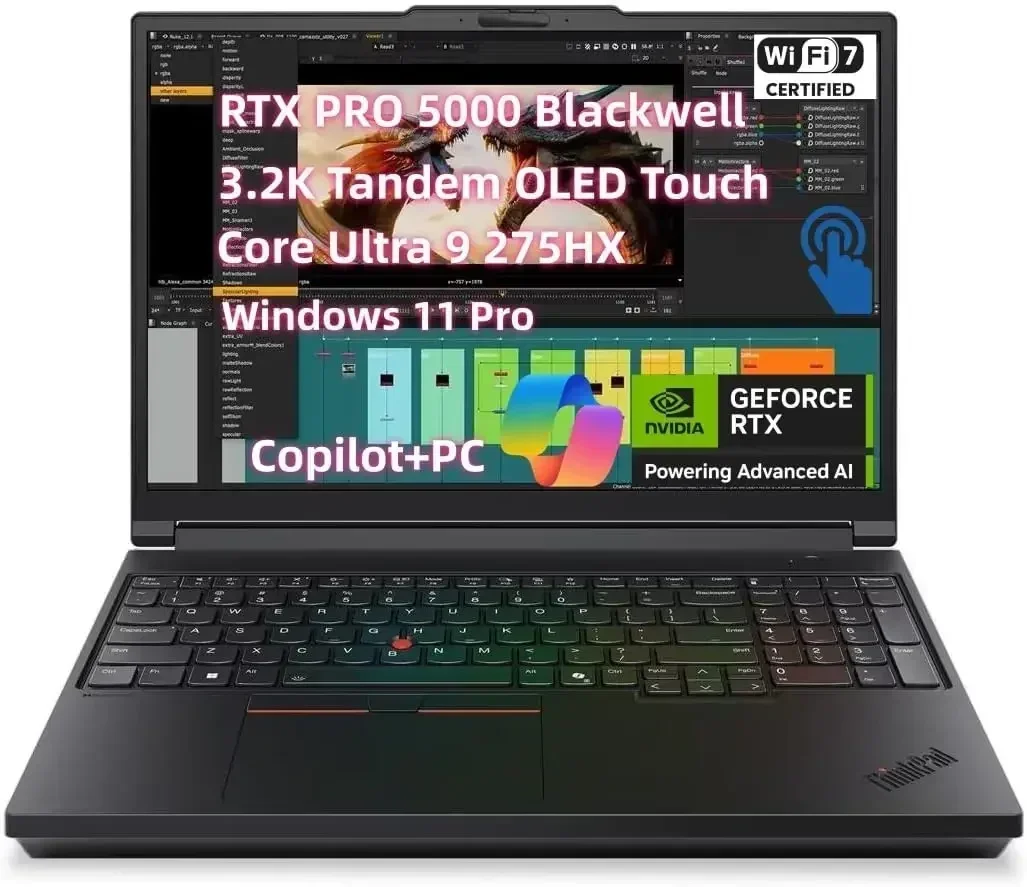 Newlenovo ThinkPad P16 Gen 3 Mobile Workstation Laptop (16 3.2K+ Tandem Oled Touch, Core Ultra 9 275Hx, 128Gb Ram 4Tb Ssd Gen5