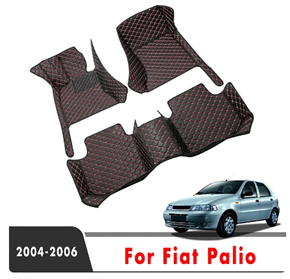 For Fiat Palio 2006 2005 2004 2003 Auto Waterproof Custom Foot Pads Accessories Interior Covers Products Car Floor Mats Carpets