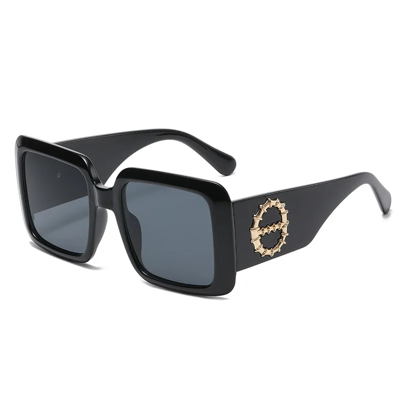 

New cross-border square frame sunglasses, fashionable and exquisite, European and American trendy street style universal glasses wholesale