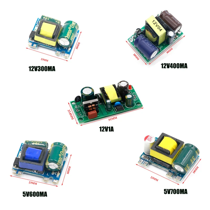 

AC-DC Power Supply Module 5V 700mA 12V 400mA 12V 1A 2A 3.5W Precision Buck Converter AC 220V to 5V DC step down Transformer