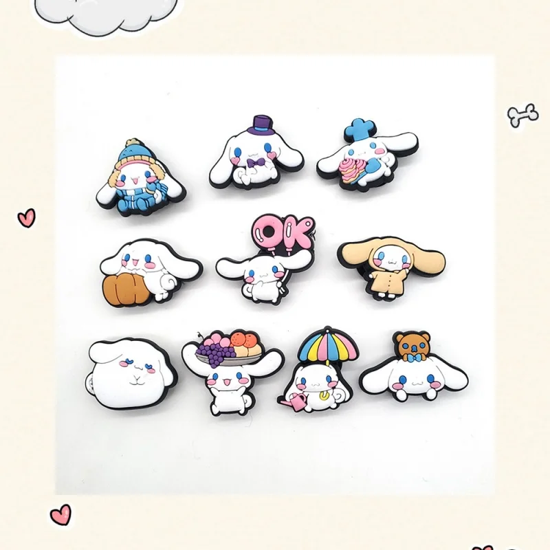 

Sanrio Series Shoe Charms Kawaii Cinnamoroll Melody Shoe Accessories Decration DIY Sandals for Kids Gifts Cartoon Shoe Accessori
