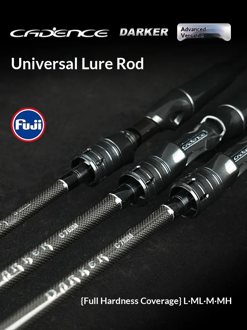 

Удилище Cadence Darker Versatile Spinning Casting Lure Rod, класс ML, с кольцами Fuji, для дальнего заброса, новое, оригинальное, для пресноводной ловли хищной рыбы.