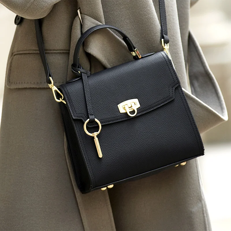 ZOOLER Genuine Leather Female Bags  Single Shoulder Handbags for Women Trend 2026 Luxury Brand Bag Designer Purses Rice #SC1513