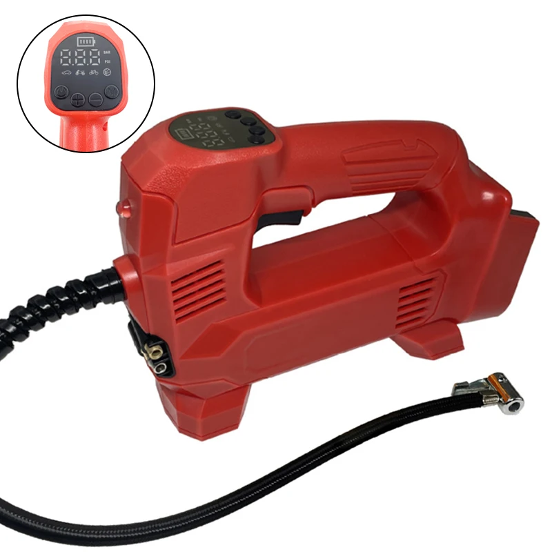 For Milwaukee 18V Lithium Battery Cordless Air Pump Air Inflator Portable Electric Air Compressor for Car Tire Ball Inflation