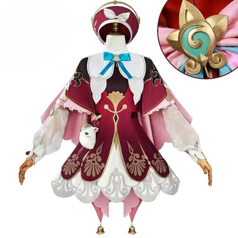 

Hyacine Cosplay Costume Game Honkai Star Rail Wig Dress Hat Uniform Amphoreus Prop Carnival Halloween Party for Women Girls Game