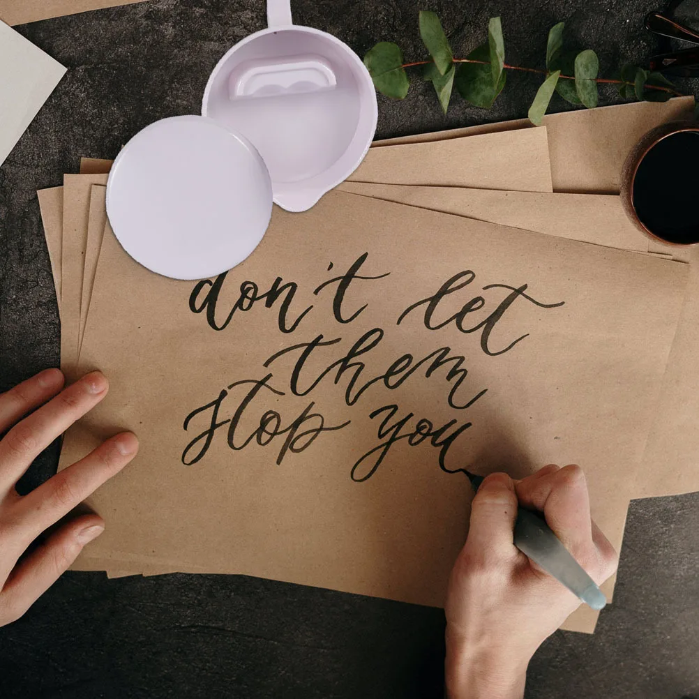 

2Pcs Multi-Function Ink Dish Wear Resistant Calligraphy Ink Plate Creative Portable Tray for Chinese Calligraphy