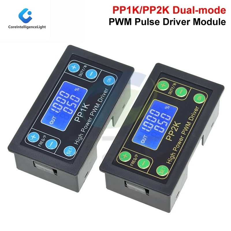 ZK-PP1K مولد إشارة الوضع المزدوج ZK-PP2K PWM وحدة تحكم سرعة المحرك منظم 8A 150 واط تردد دورة العمل وحدة قابلة للتعديل