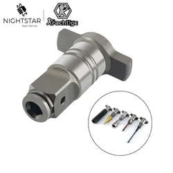 Dual Use Cordless Wrench Part 1/2 Square 1/4 Hex Adapter for 18V Electric Brushless Impact Wrench Shaft Power Tool Accessory