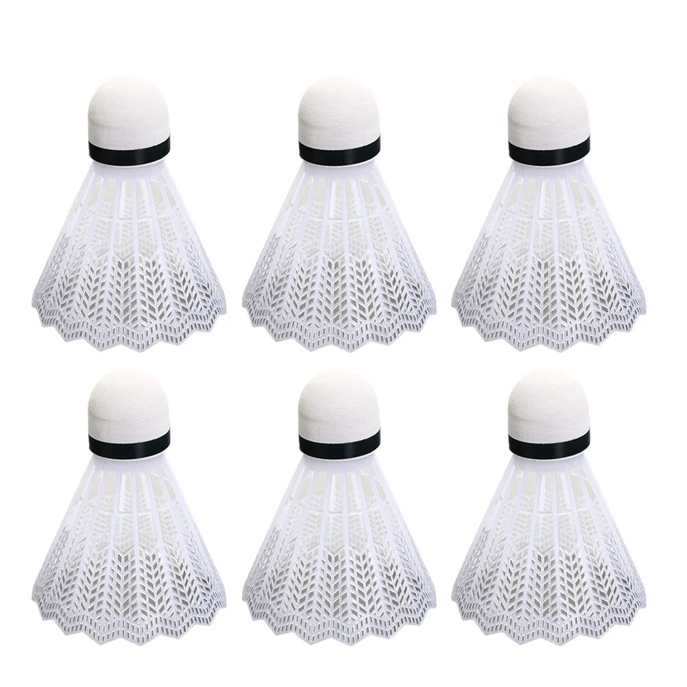 

12 Pcs Badminton Shuttlecocks Foam Ball Head Plastic Playing for School White