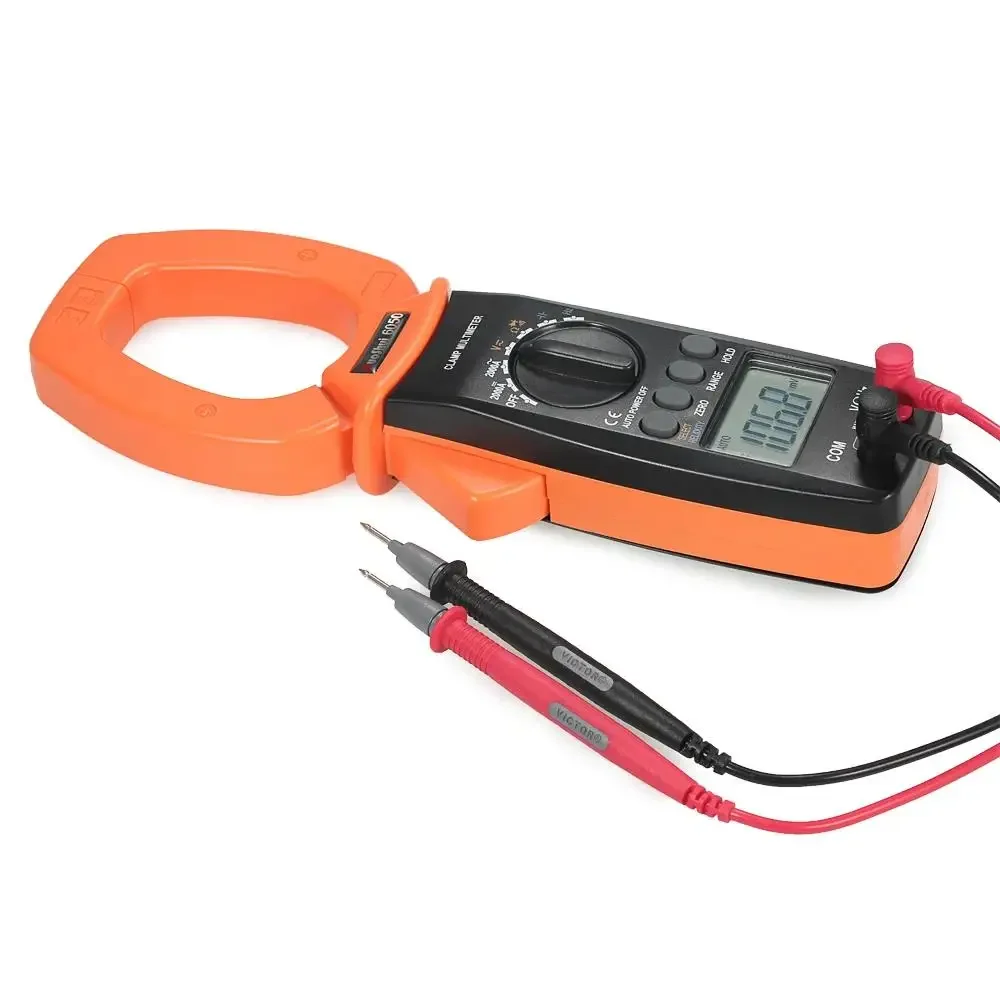 RuoShui 6050 Digital Clamp Meter Auto Range 1000A AC/DC Larger Current Voltage Frequency Capacitance Diode Tester Clamp Meters