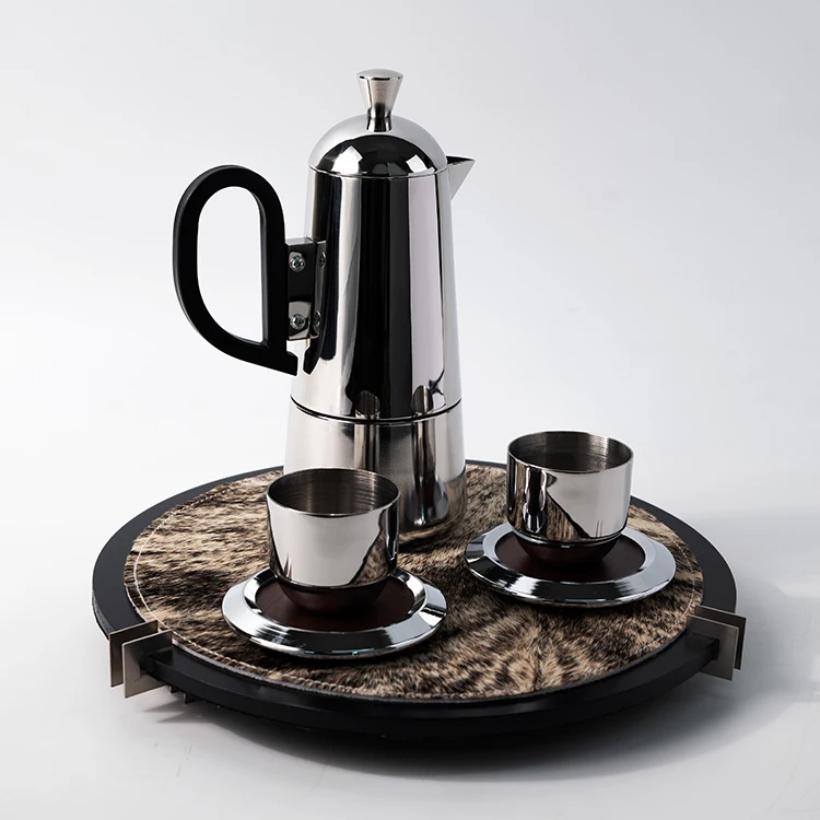 Factory Wholesale Silver Gold Coffee Pot Hand Brewed Coffee Maker Teapot Stainless Steel Kettle